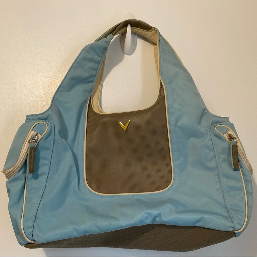 Callaway Light Blue and Tan insulated Tote Bag